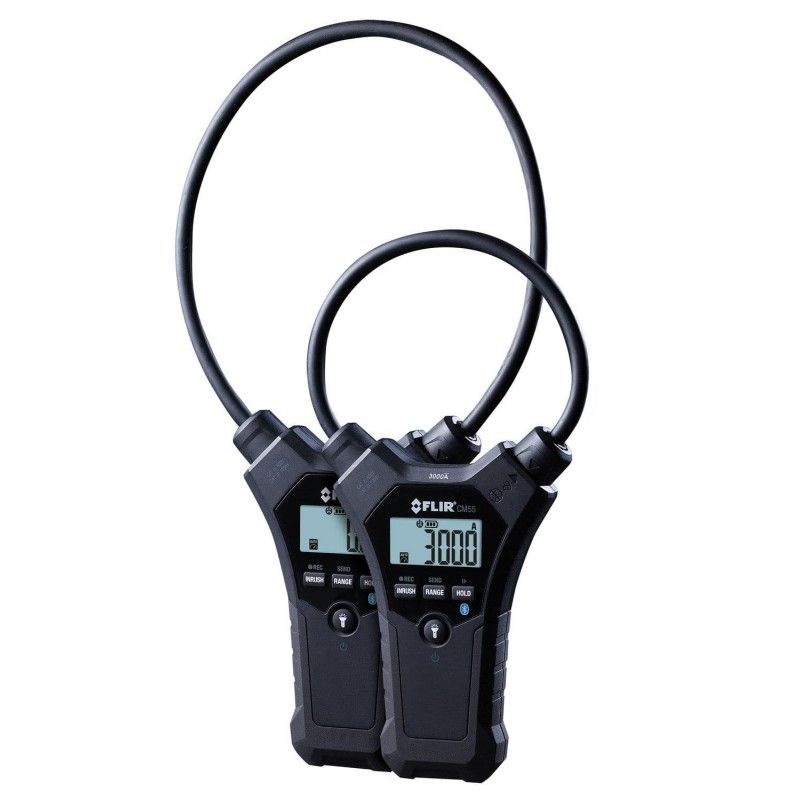 Medidor de abrazadera flexible FLIR CM257 con LCD y Bluetooth, 18 in